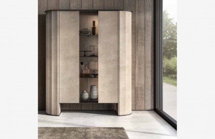 Vitrina | DUNE su stiklinėmis lentynomis Vitrina | DUNE su stiklinėmis lentynomis