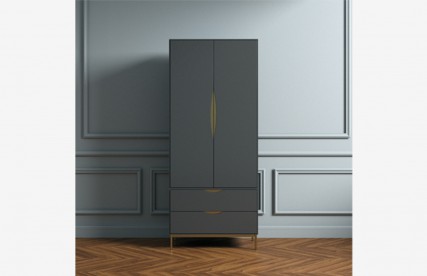 Spinta | KOBE 2 durų, tamsiai pilkos spalvos