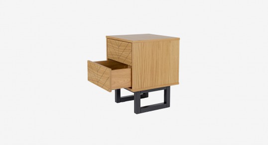 Nightstand | CAMDEN with herringbone print
