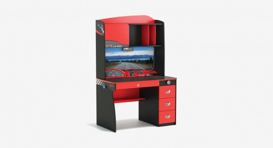 Письменный стол | CHAMPION RACER с полкой