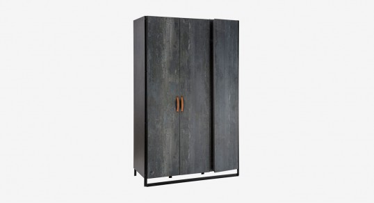 Wardrobe | DARK METAL 3 door