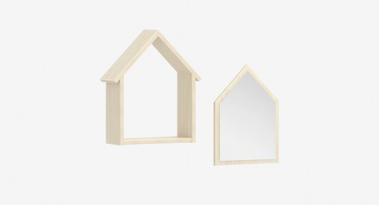 Mirror and shelf set | MONTES NATURAL