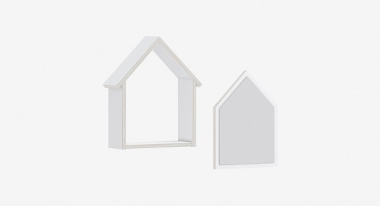 Mirror and shelf set | MONTES WHITE