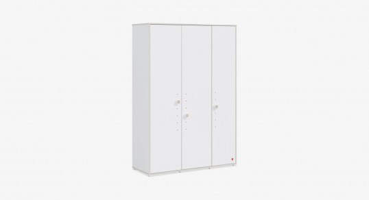 Wardrobe | MONTES WHITE  3 door