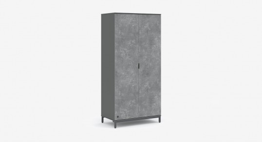 Wardrobe | SPACE GRAY 2 doors