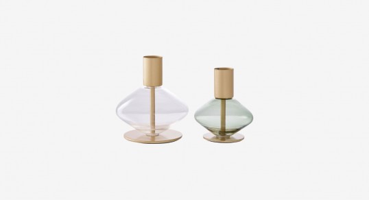 Candle holders | GLASS 2-piece set