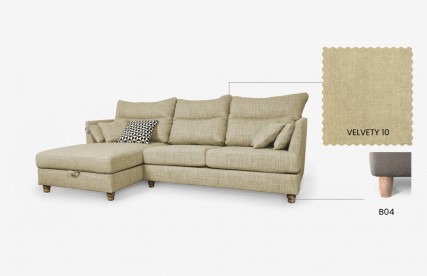 Minkštas kampas | LUKA VELVETY 10 KAIRINIS