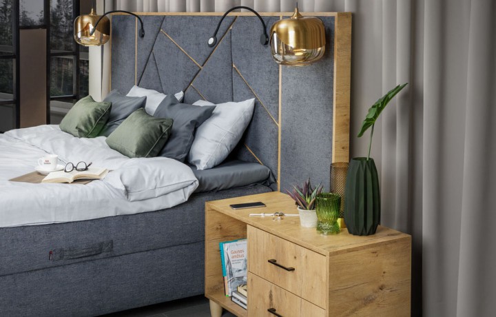 miegamojo interjeras (nuotr. Magres baldai)