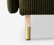 OLYMPICH150B04M27 | NATURAL OAK, BRASS COLORED METAL