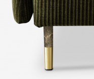 OLYMPICH150B06M27 | DARK GREY, BRASS COLORED METAL