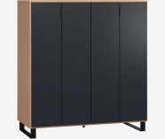 NATURAL OAK COLOR FRAME | BLACK FACADE