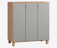 ĄŽUOLO SPALVOS KORPUSAS | PILKAS FASADAS