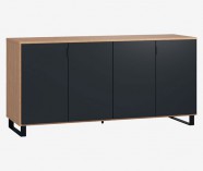 ĄŽUOLO SPALVOS KORPUSAS | JUODAS FASADAS