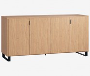 ĄŽUOLO SPALVOS KORPUSAS | ĄŽUOLO SPALVOS FASADAS JUODOS KOJOS