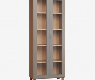 ĄŽUOLO SPALVOS KORPUSAS | PILKAS FASADAS