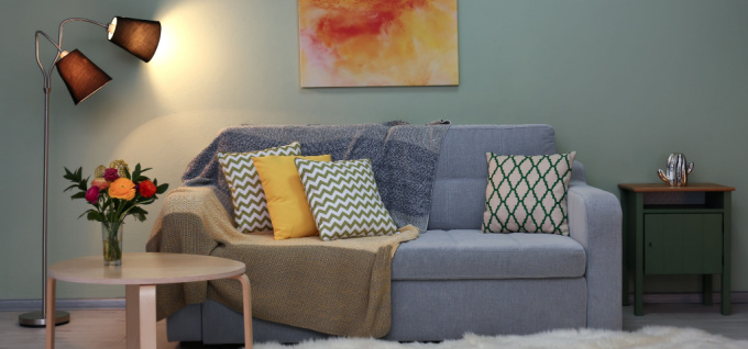 Sofa lova nedideliame bute